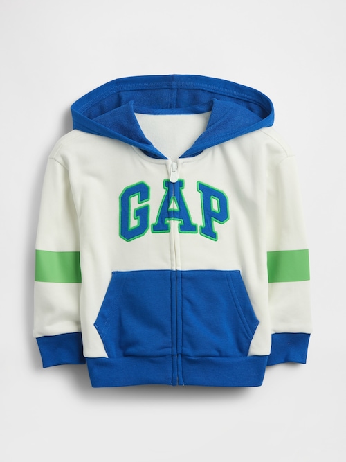 babyGap リラックスフィット GAPロゴ フレンチテリー ジップアップパーカー