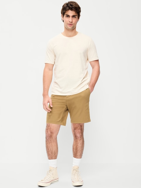 SHORT CHINO ÉTROIT PREMIÈRE NÉCESSITÉ À EXTENSIBILITÉ INTÉGRÉE, ENTREJAMBE DE 20 CM