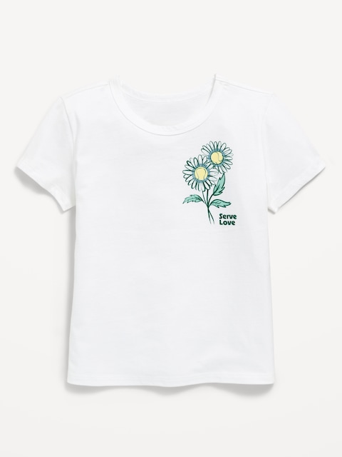 T-SHIRT À MANCHES COURTES À IMPRIMÉ POUR FILLE