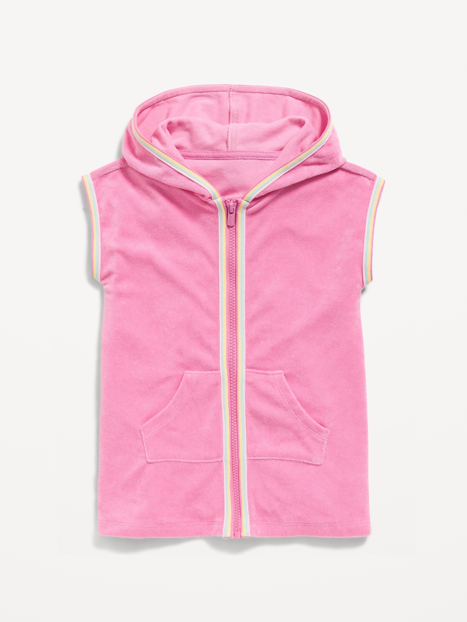 Hooded Terry Swim Cover-Up for Toddler Girls