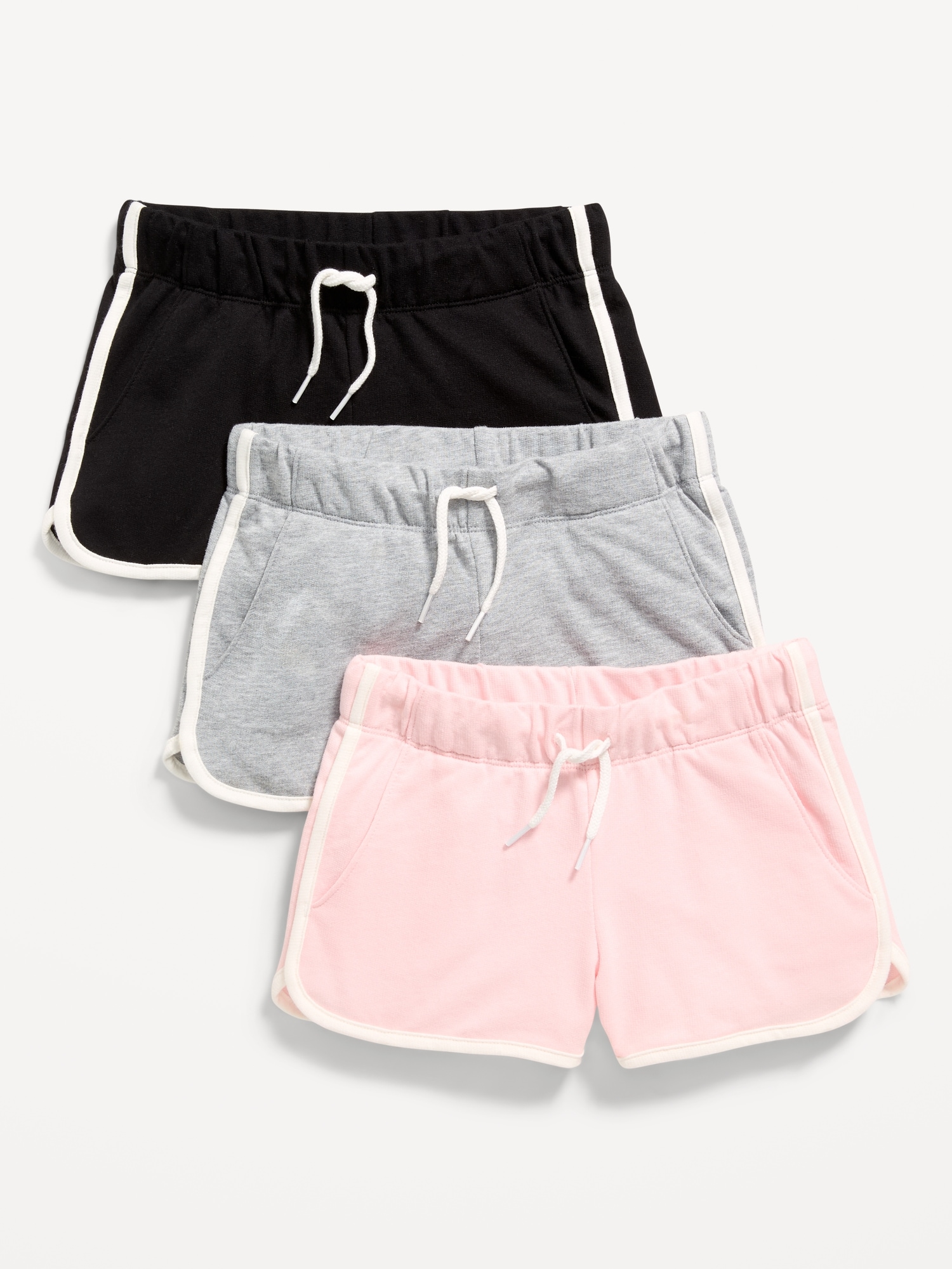 Dolphin-Hem Cheer Shorts 3-Pack for Girls