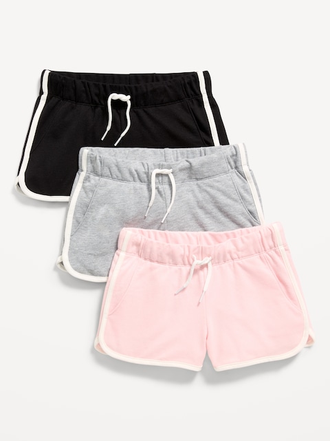 Dolphin-Hem Cheer Shorts 3-Pack for Girls