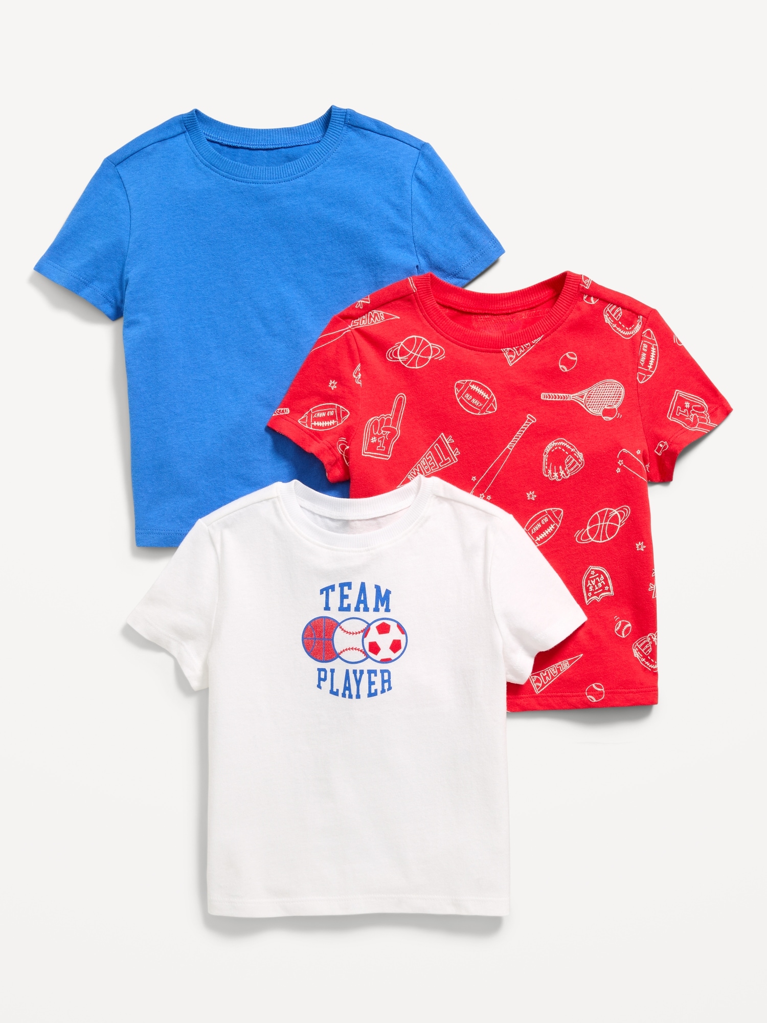 Short-Sleeve T-Shirt 3-Pack for Toddler Boys
