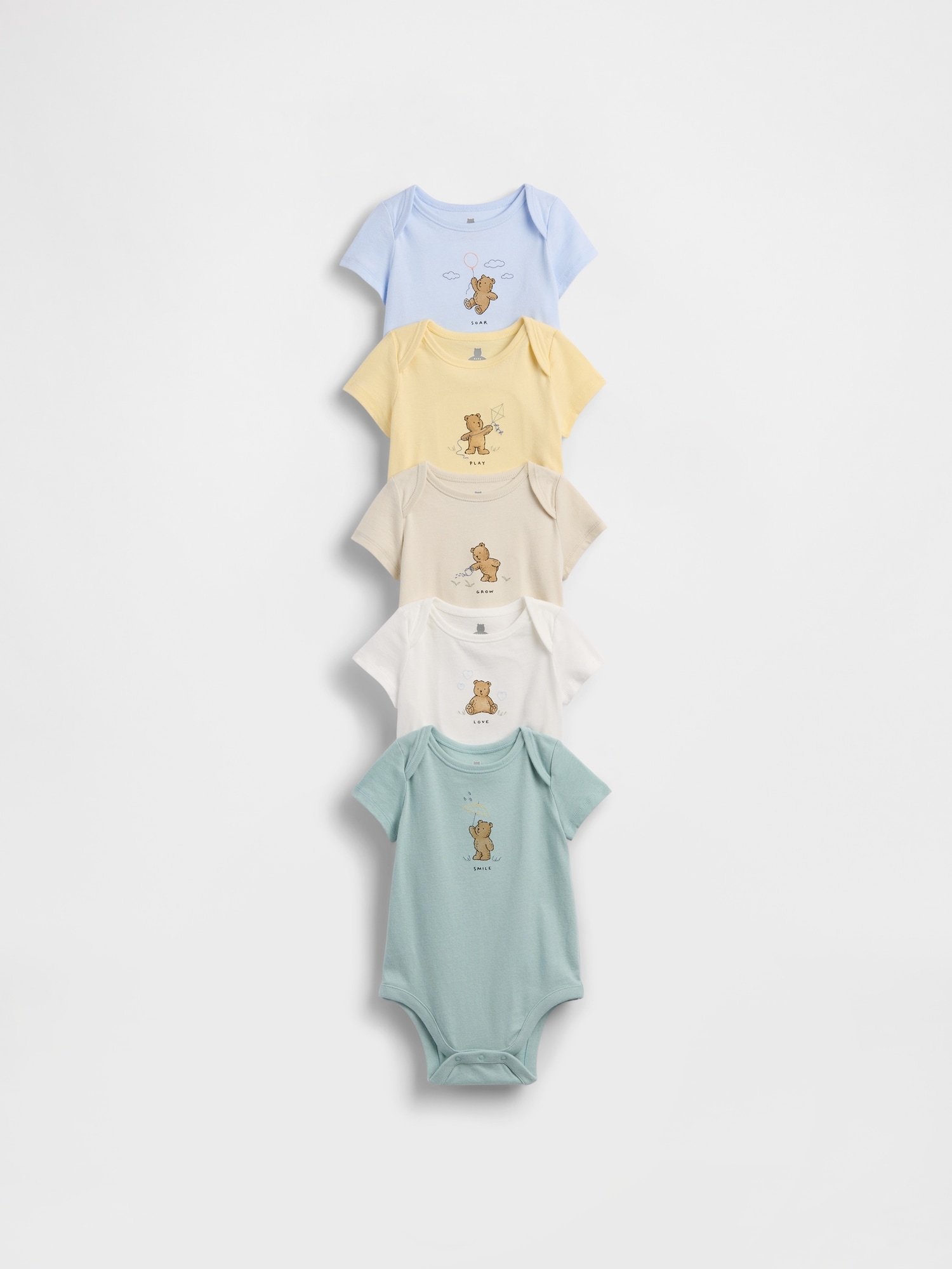 Baby First Favorites Organic Cotton Bodysuit (5-Pack)