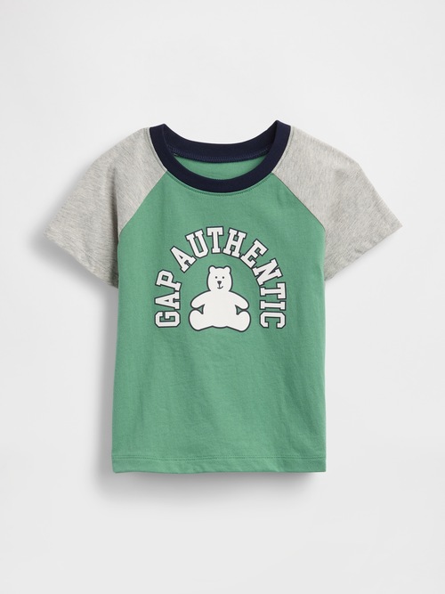 babyGap カラーブロック ブランナンベア グラフィックTシャツ