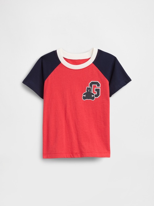 babyGap カラーブロック ブランナンベア グラフィックTシャツ