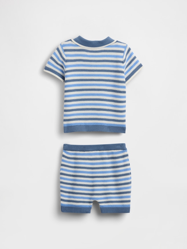 ニットポロシャツ コーデセット (ベビー)-1