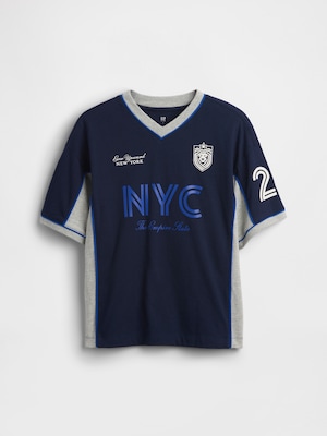 オーバーサイズ ジャージーTシャツ (キッズ)