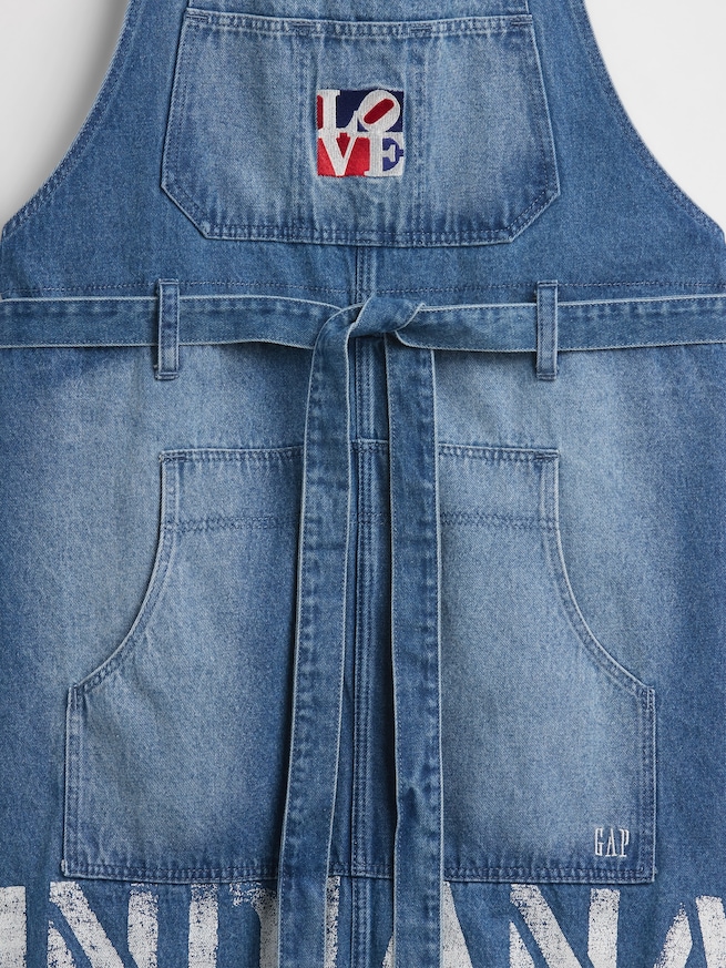 ロバート・インディアナ LOVE デニムエプロン-2