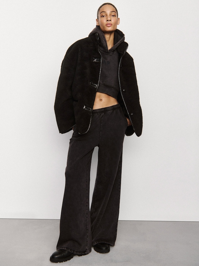 ヴィンテージソフト バギー ワイド スウェットパンツ-5