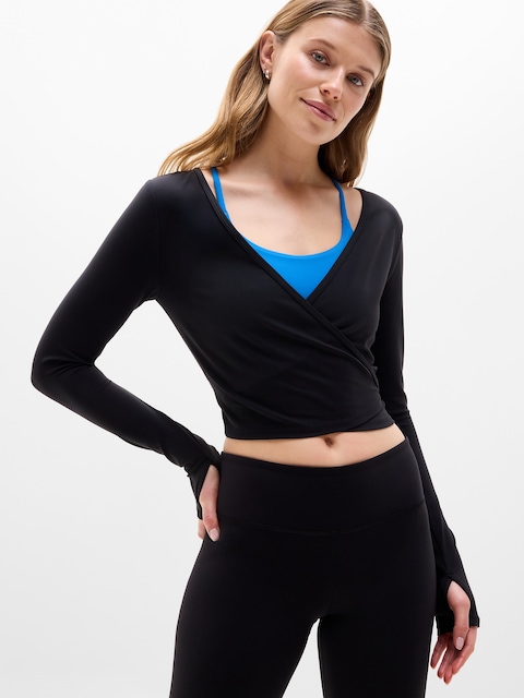 Transcend Wrap Crop Top