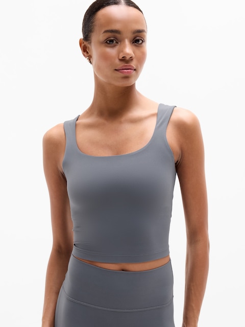 Transcend Square Neck Crop Sports Bra D-DD