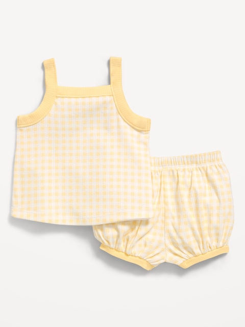 Ribbed Cami Tank and Shorts Set for Baby