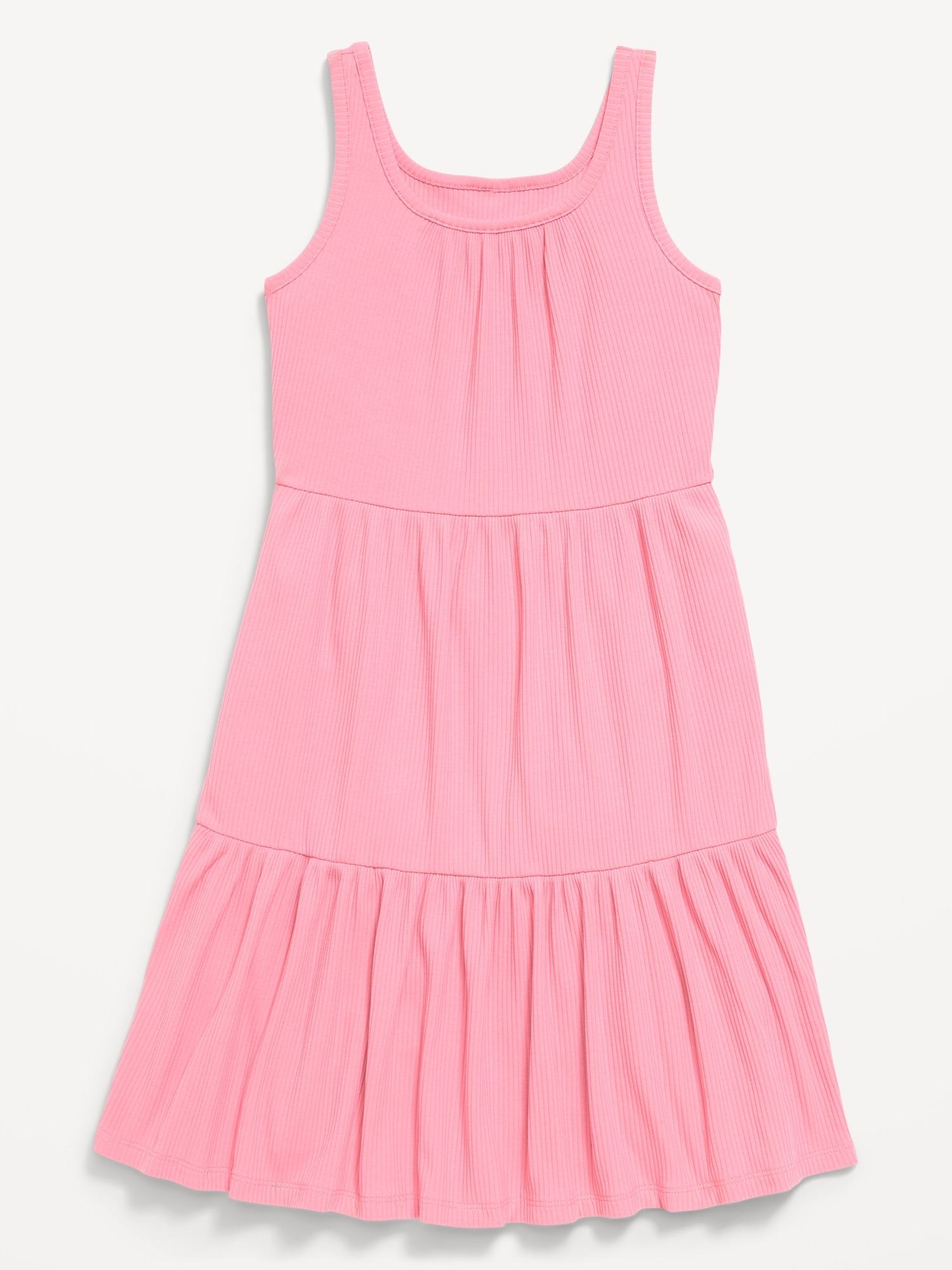 Sleeveless Ribbed Fit and Flare Dress for Girls