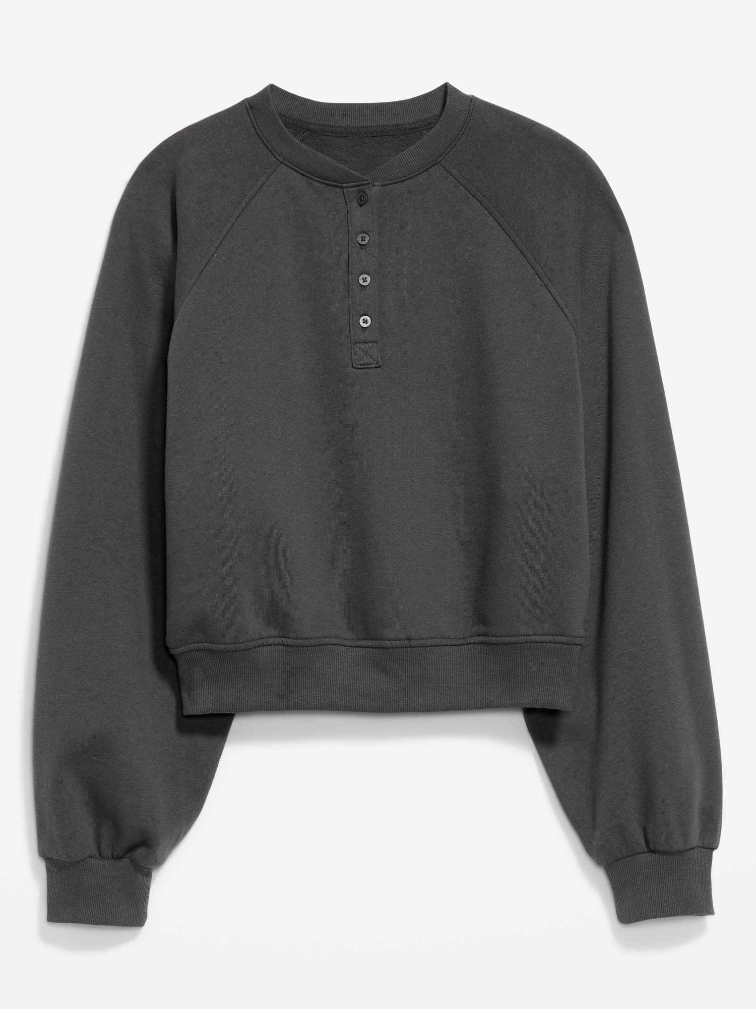CHANDAIL SURDIMENSIONNÉ BOUTONNÉ EN COTON OUATÉ PURCONFORT