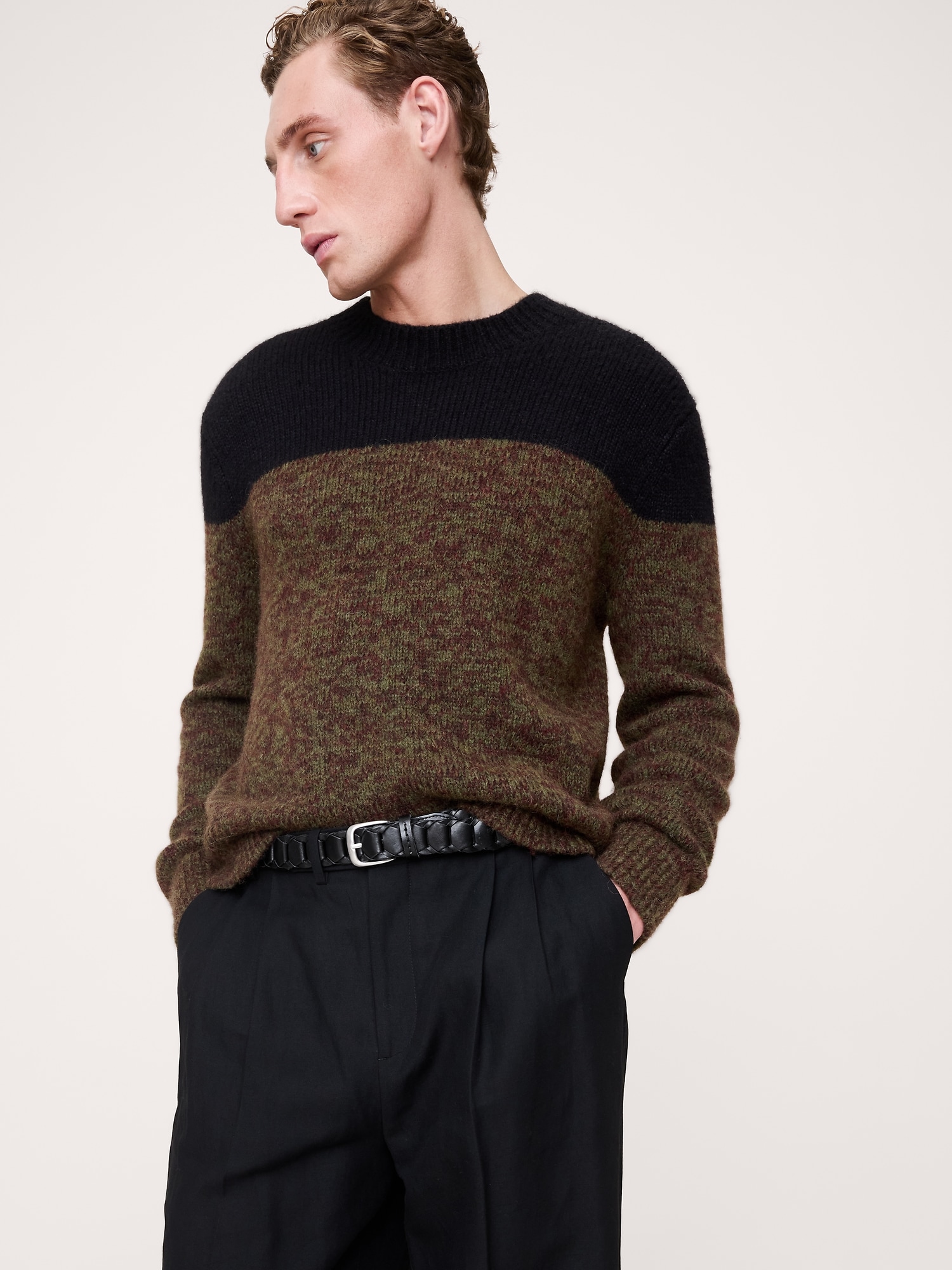 ウーブン レザー ベルト-1