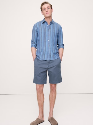 9インチ リブイン チノ ショートパンツ