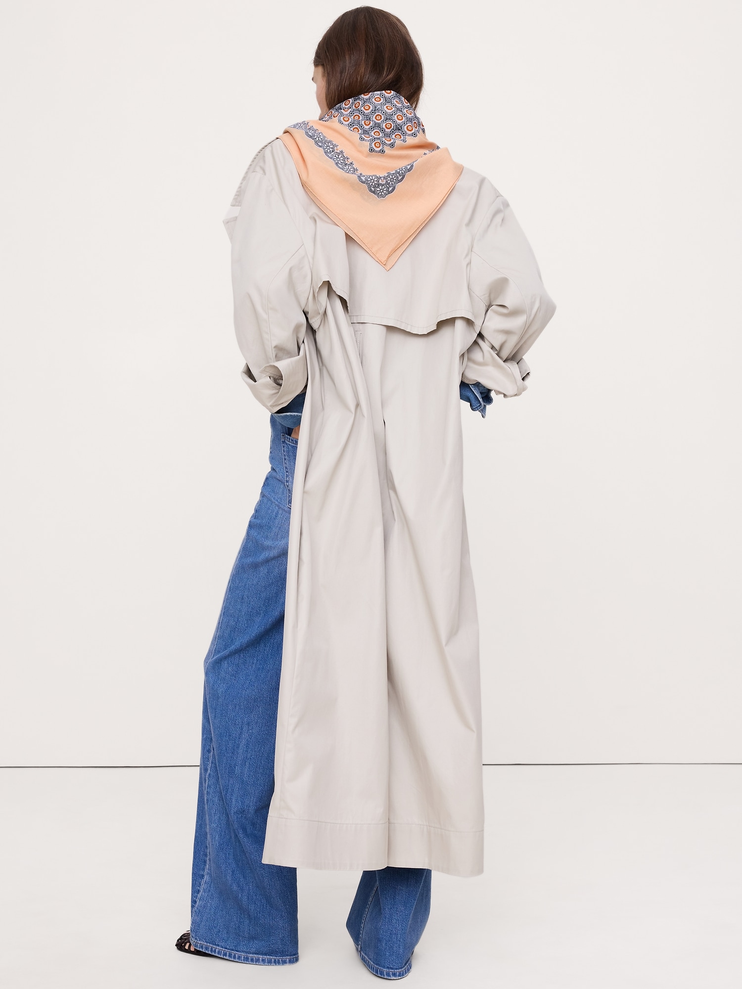 ラージ コットン スクエア スカーフ-1