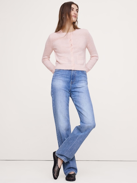 CARDIGAN EN MÉLANGE D'ALPAGA ITALIEN