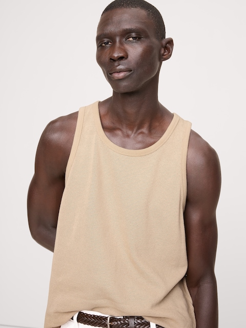 CAMISOLE À MAILLES EN COTON