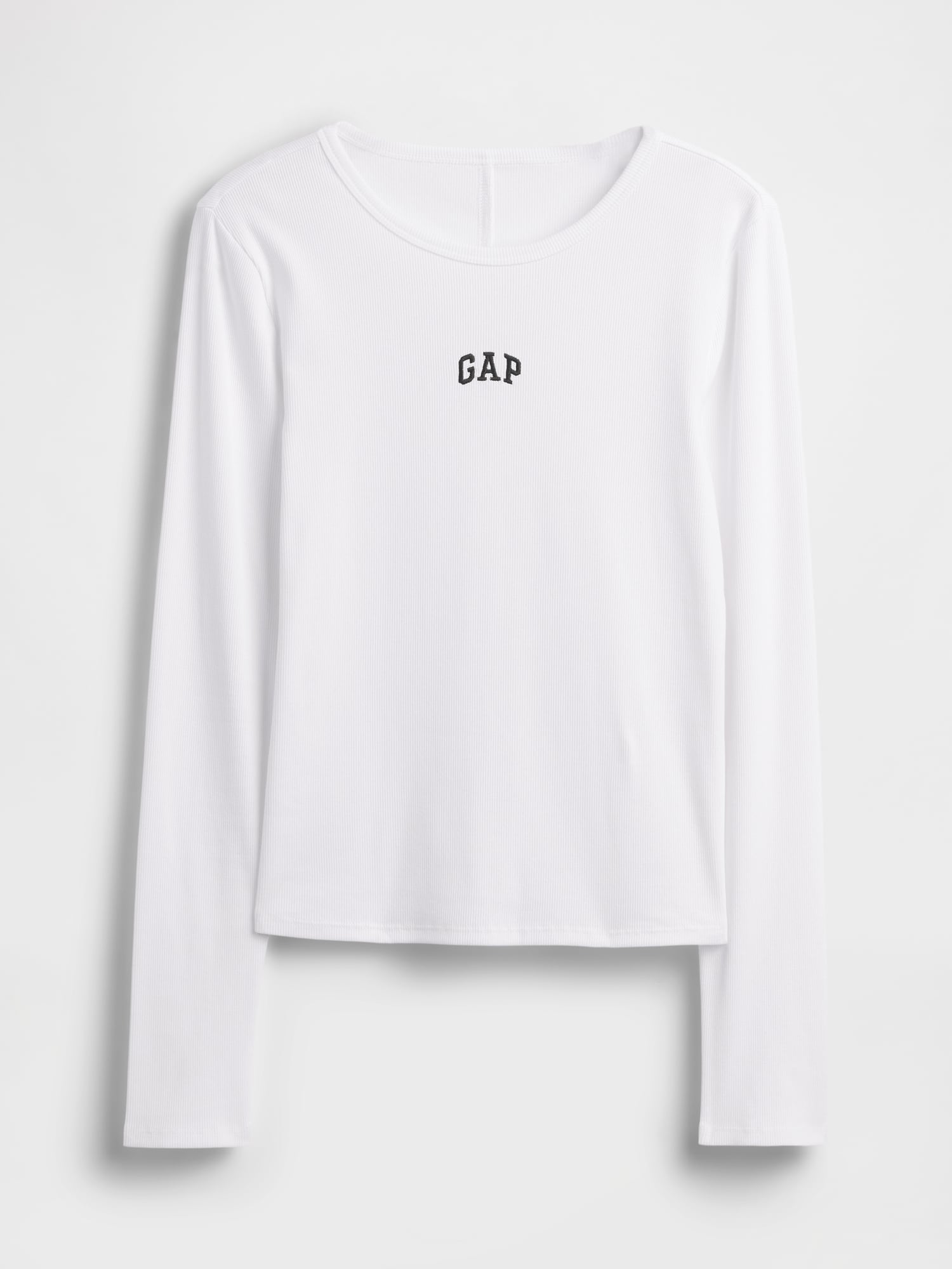 リブ クロップド GAPロゴTシャツ-5