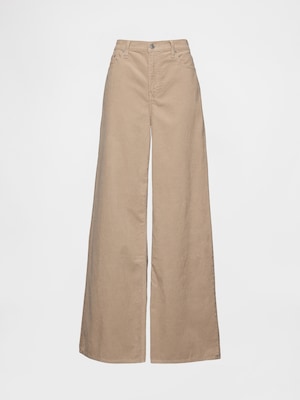 ミッドライズ コーデュロイ バギー ワイドパンツ