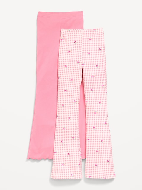 LEGGING ÉVASÉ À TAILLE HAUTE POUR FILLE (PAQUET DE 2)