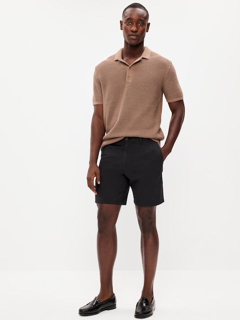 SHORT CHINO ÉTROIT PREMIÈRE NÉCESSITÉ À EXTENSIBILITÉ INTÉGRÉE, ENTREJAMBE DE 20 CM