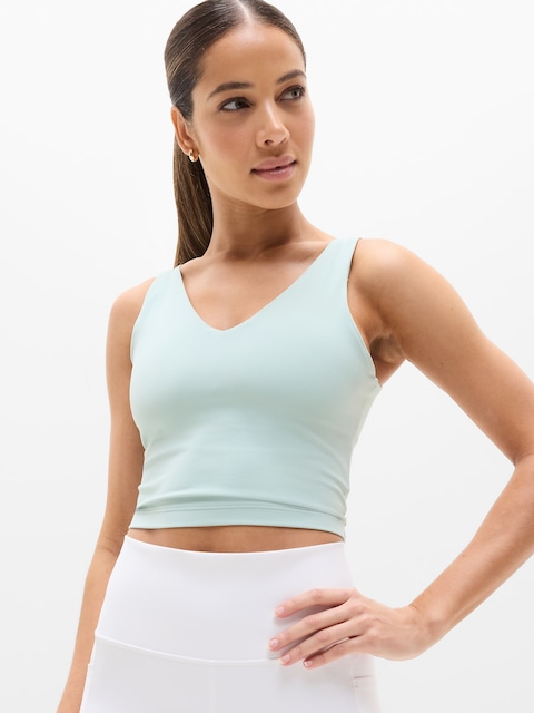 Transcend V-Neck Crop Sports Bra A-C