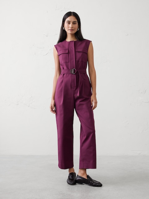 COMBINAISON UTILITAIRE EN SATIN DE COTON