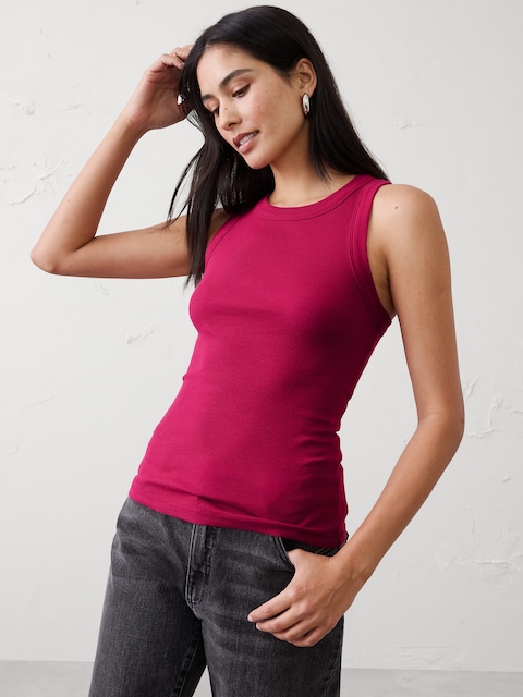 Ribbed Racer Tank