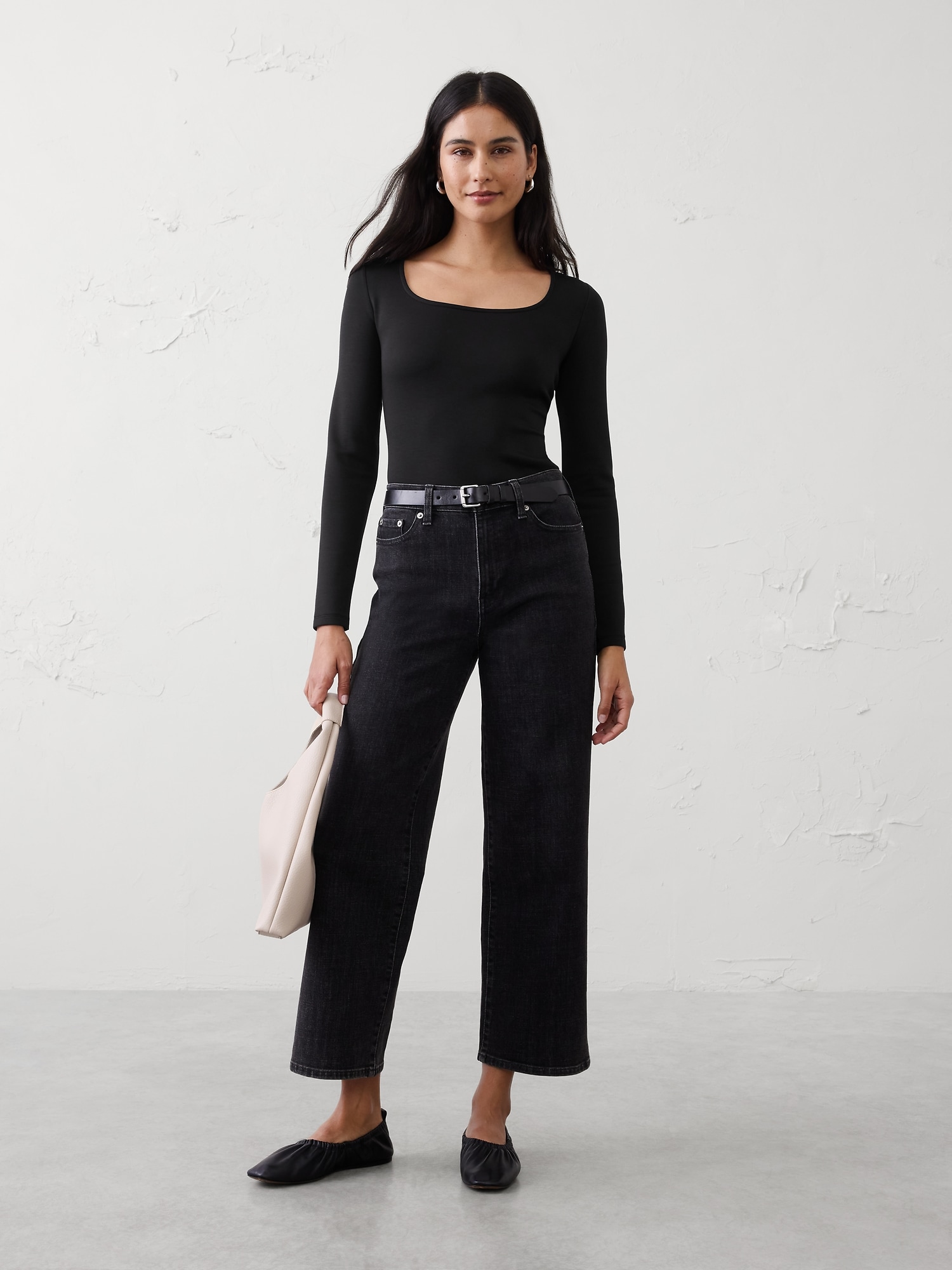 Soft Touch Square-Neck Top