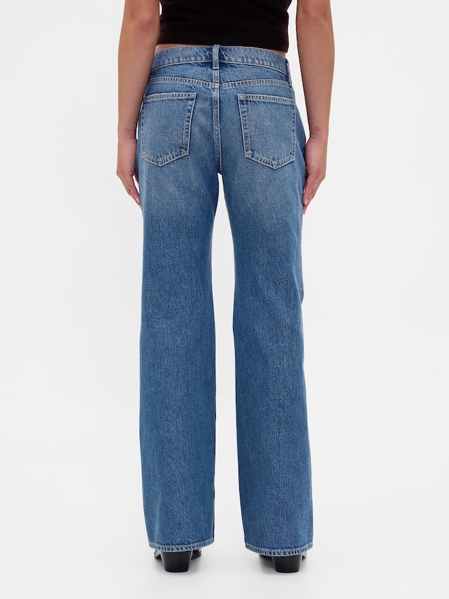 ミッドライズ リラックスフィット フレアデニム-3