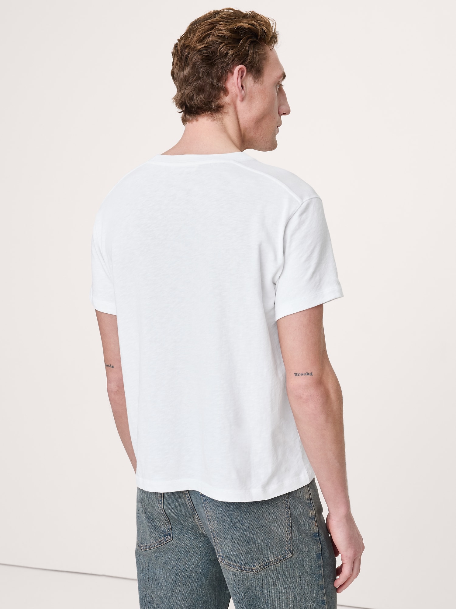 ヘリテージ コットンスラブ クルーネックTシャツ-1