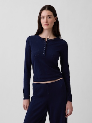 ライトウェイト CashSoft カシミヤタッチ ポインテール ハート パジャマトップス