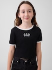 GAPロゴ リブ リンガーTシャツ (キッズ)-0