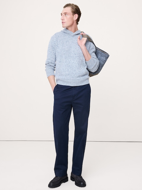 Cashmere-Cotton Sweater Hoodie
