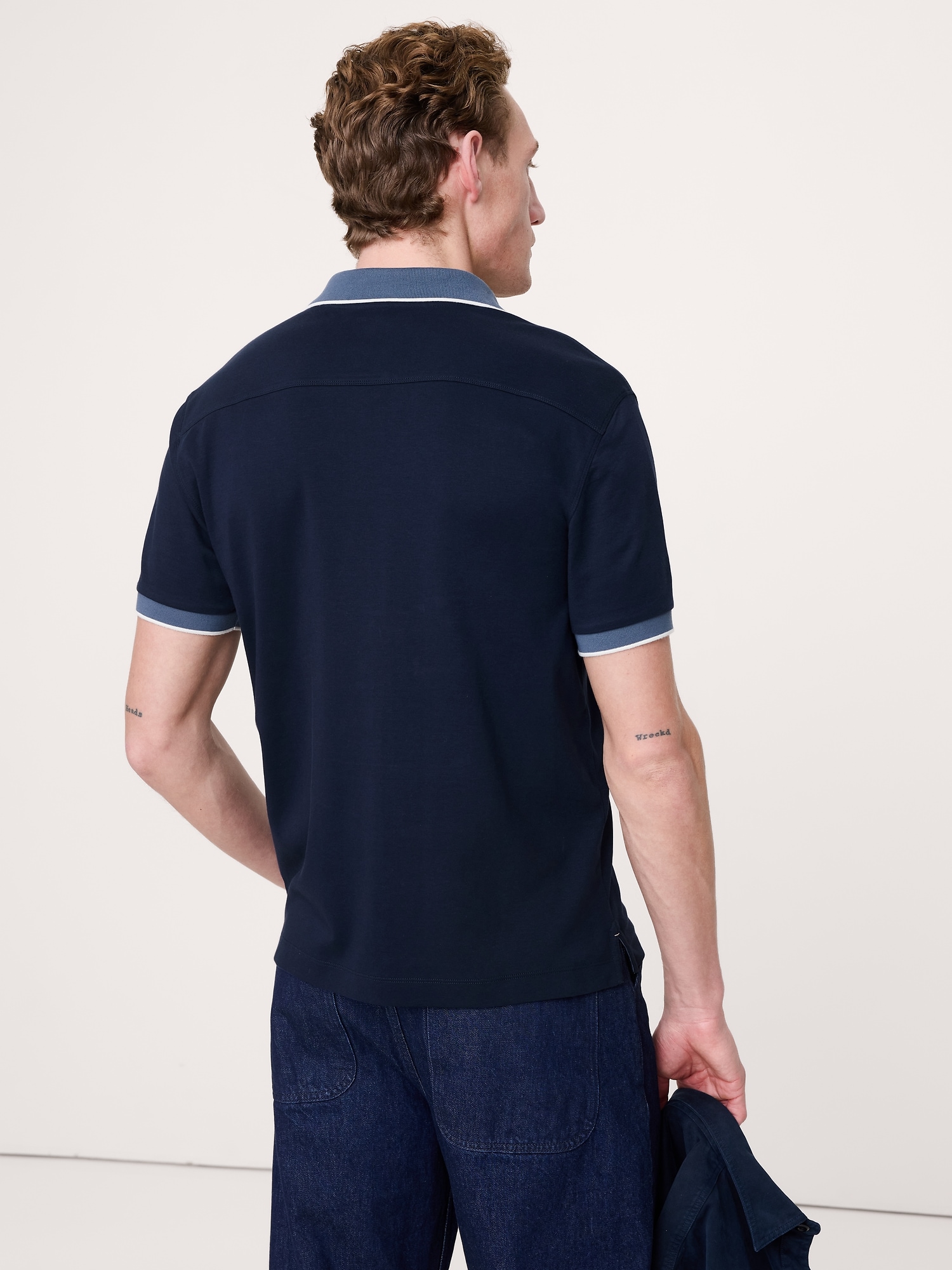 Luxury-Touch ポロシャツ-1