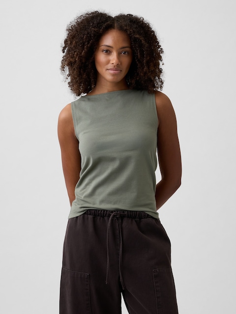 Boatneck Tank Top