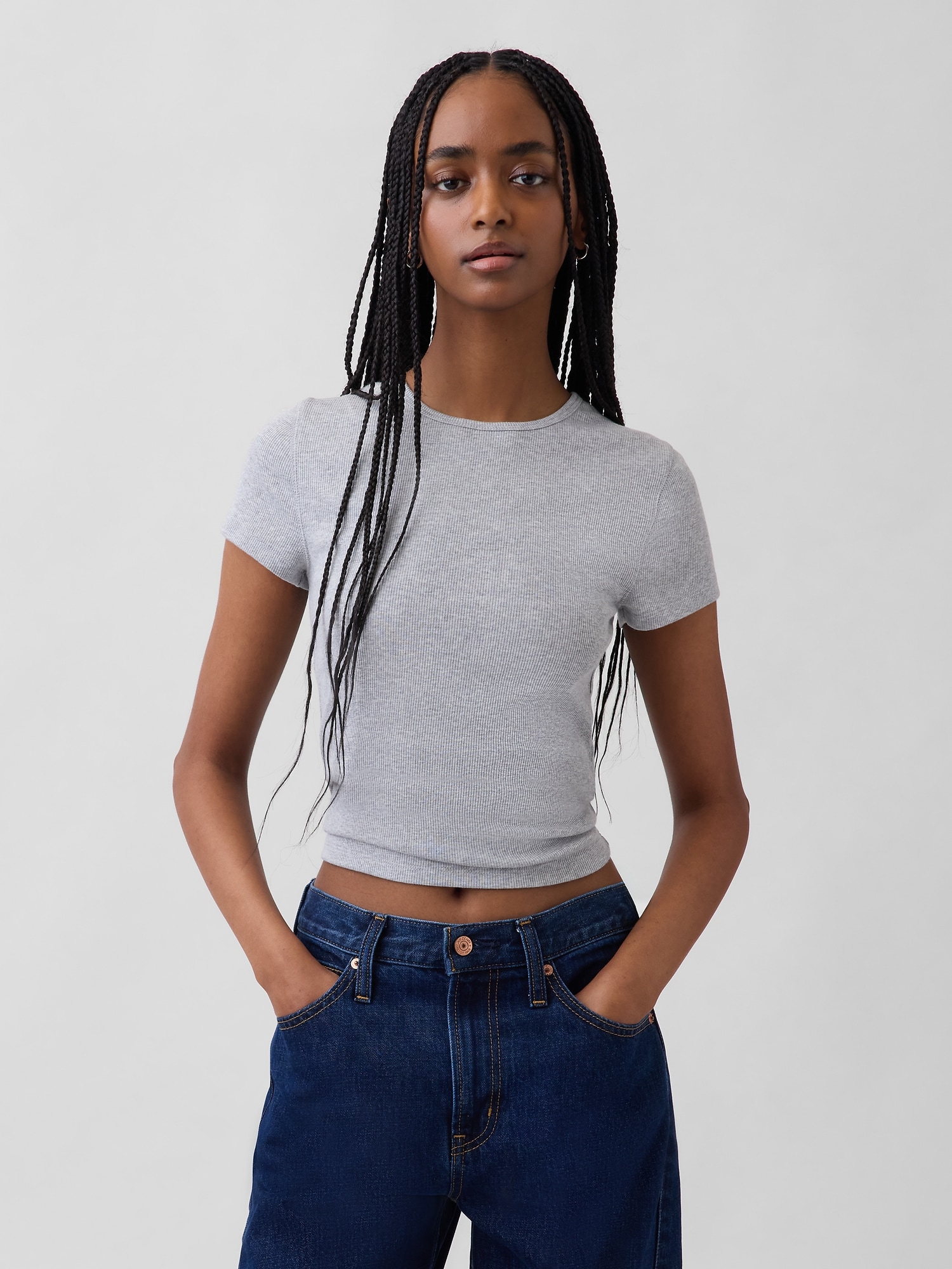 T-SHIRT CÔTELÉ MODERNE