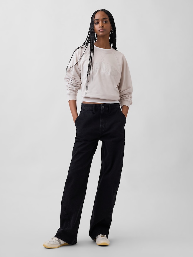 フレンチテリー ラグラン GAPロゴスウェットシャツ-1