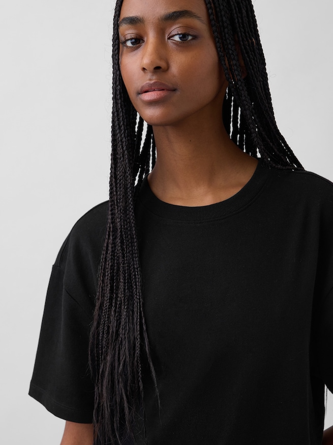 ヘビーウェイト オーバーサイズ マキシTシャツワンピース-3