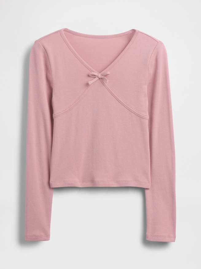 フロントクロス リボンTシャツ-1