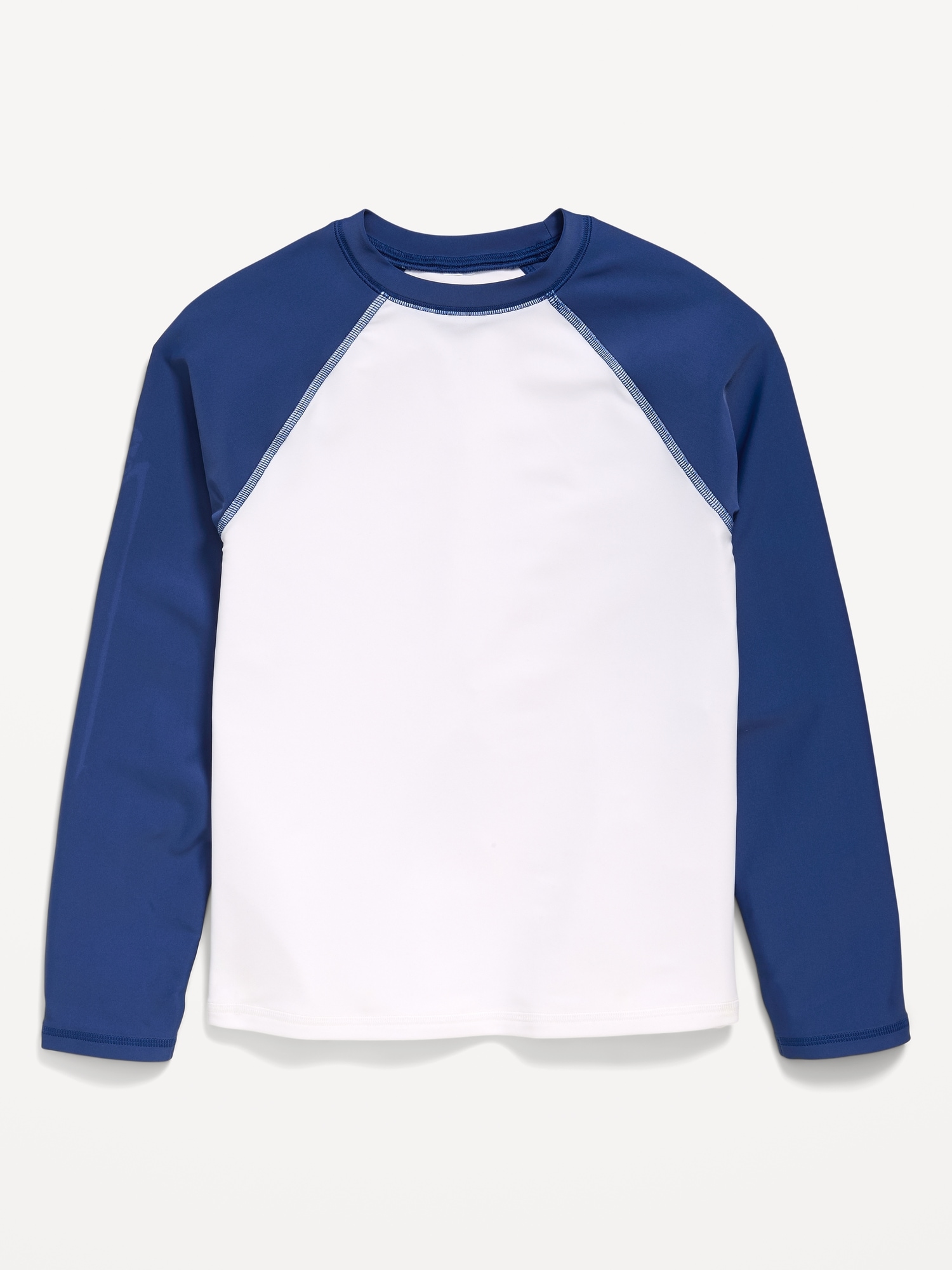 Raglan-Sleeve Rashguard Swim Top for Boys