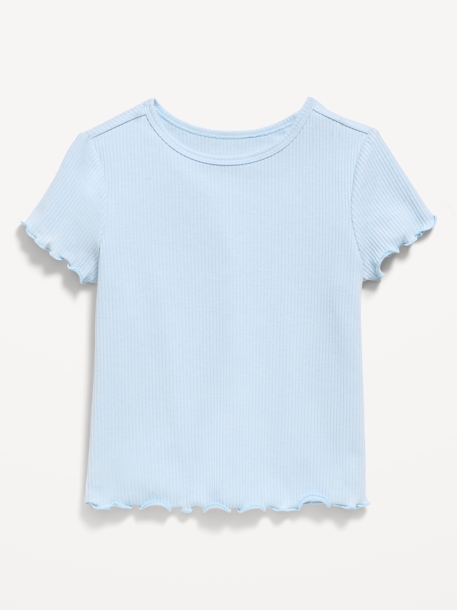 T-SHIRT À MANCHES COURTES À BORDURE ONDULÉE POUR TOUTE-PETITE