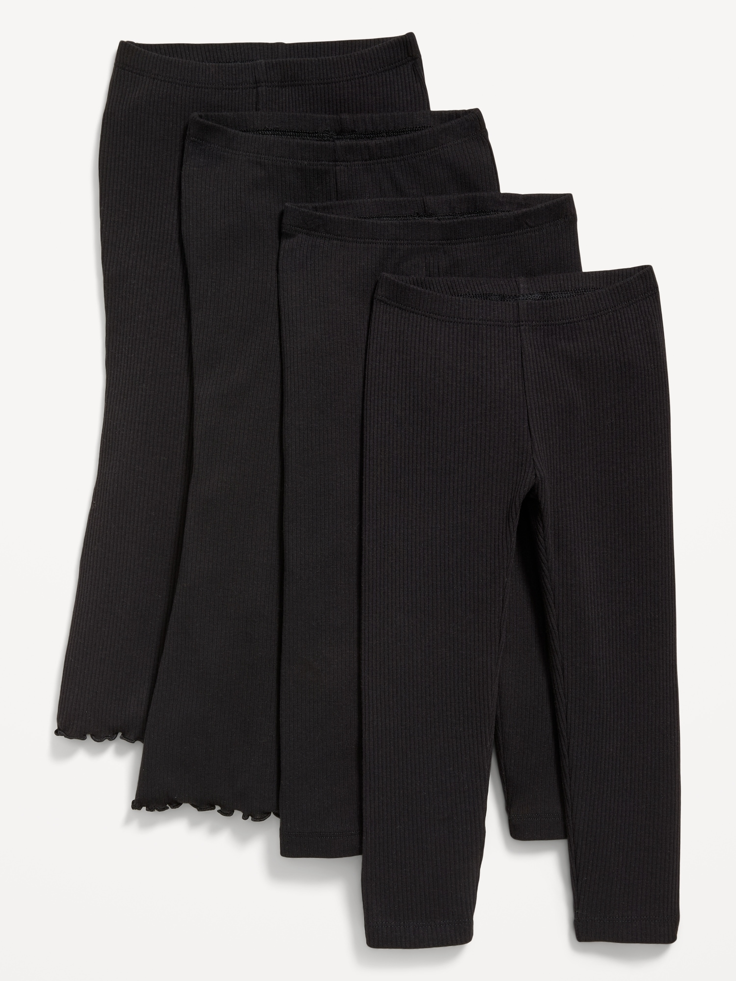 Ribbed Variety Leggings 4-Pack for Toddler Girls