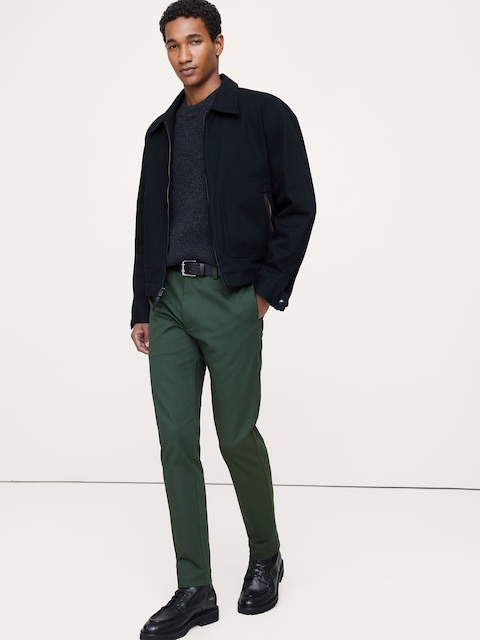 CHINO ÉTROIT EN TISSU ITALIEN EXTENSIBLE