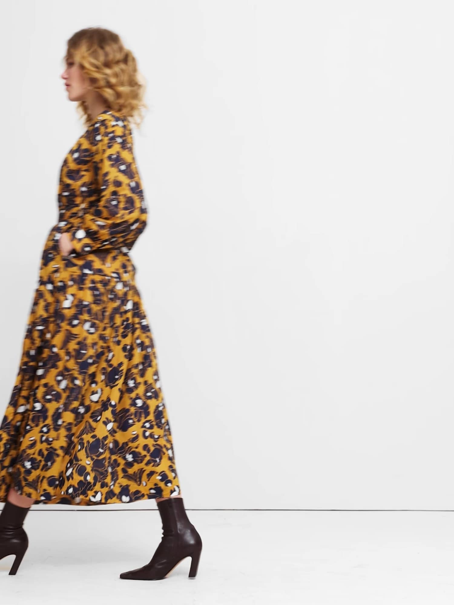 コットン ティアード マキシ シフトドレス-5