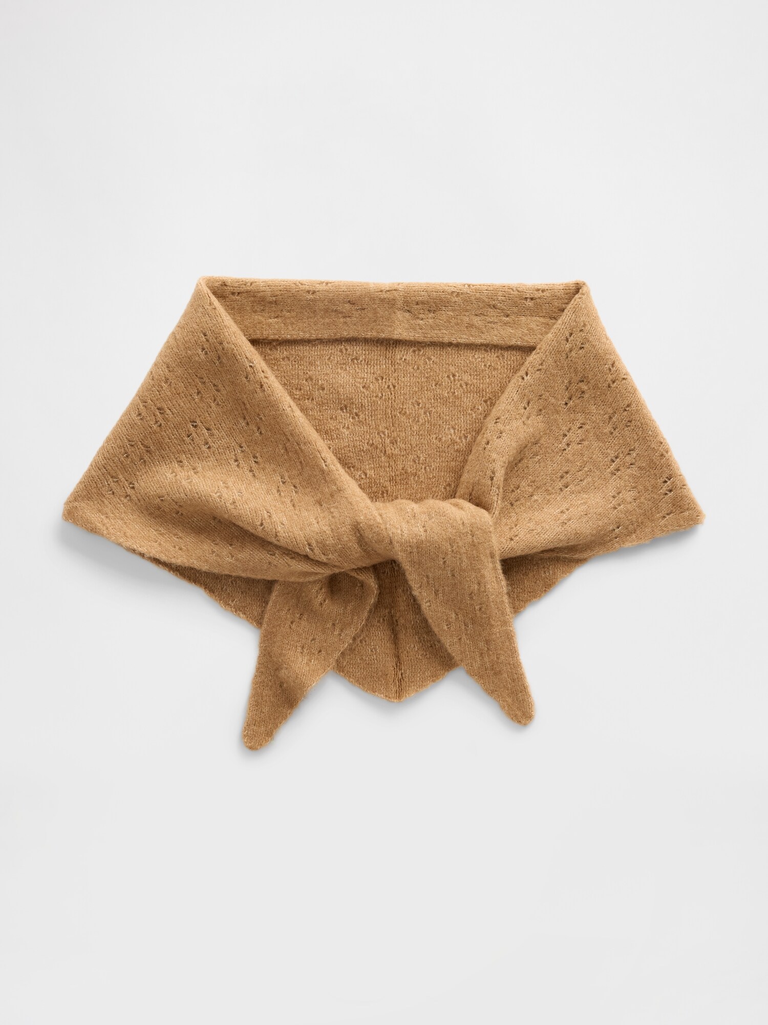 ÉCHARPE TRIANGULAIRE EN TRICOT POINTELLE