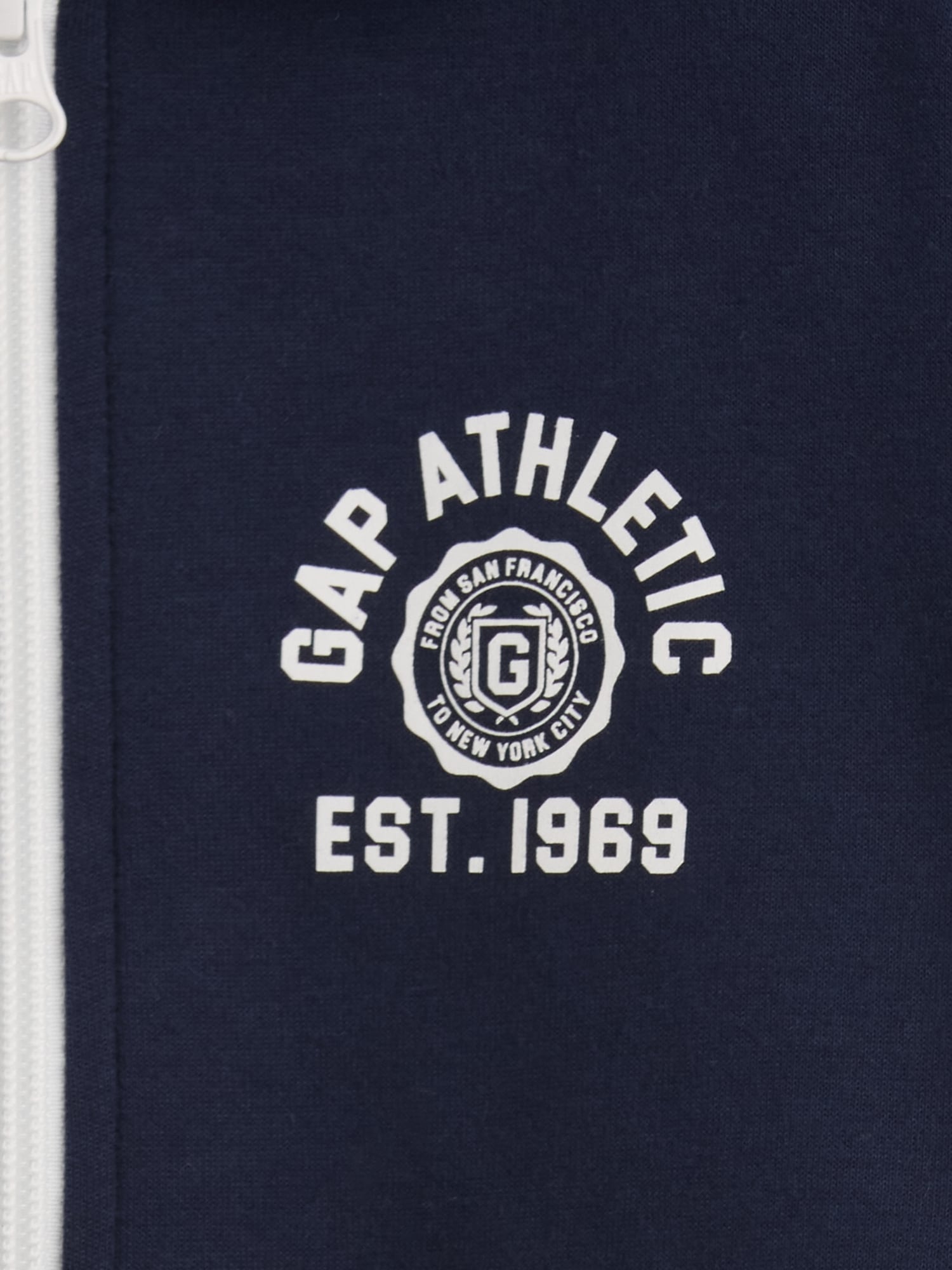 リラックスフィットGAPアスレチックロゴジップアップトラックジャケット（キッズ）-3